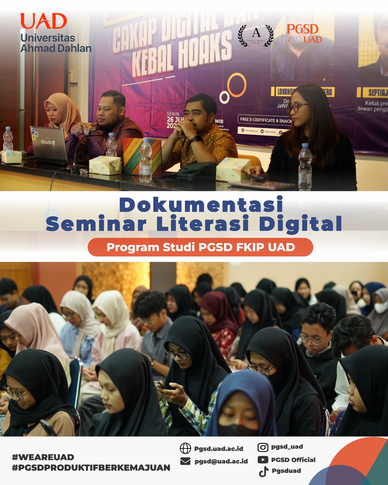 Seminar Literasi Digital "Cakap Digital dan Kebal Hoaks"
